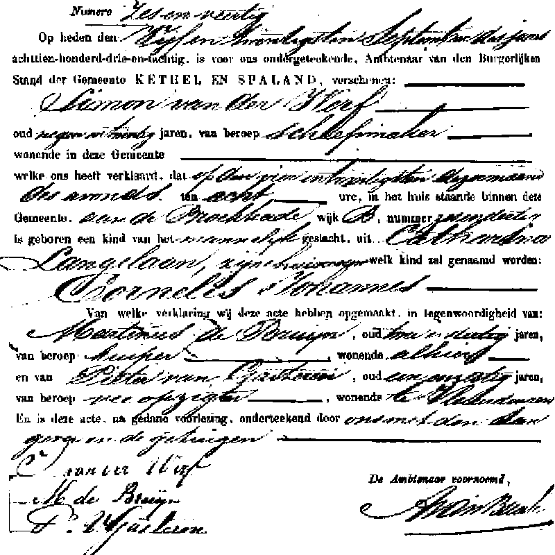 18830925 geb akte 46 Cornelis J zv S vd Werf - C Langelaan